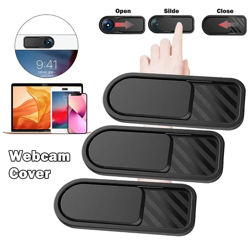 Anti Hacking Sliding Camera Lens Privacy Cover Anti Peeping Webcam Shutter Sticker for Laptop Tablet IPhone IPad Samsung Phone