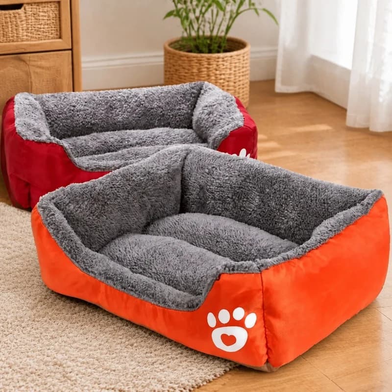 Soft Plush Cushion Bed for Small Dogs and Cats, Comfortable Sleep Mat for Puppies and Tiny Breeds