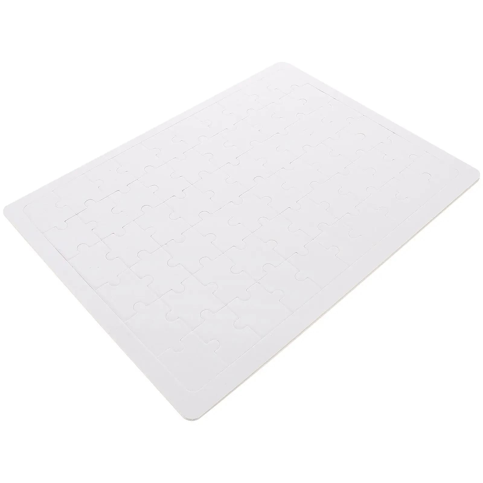 Puzzle Rettangolare in Legno per Sublimazione, Pezzo Vuoto per Trasferimento Termico, Puzzle Fai-da-Te per Pittura, Attività Creativa per Famiglia e Aula, Gioco Cognitivo