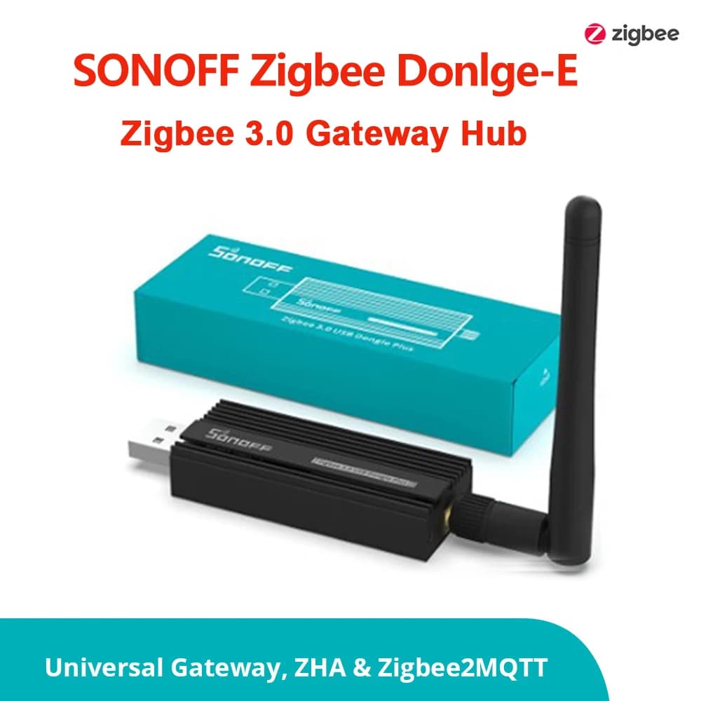 SONOFF Zigbee 3.0 USB Dongle Plus ZBDongle-E Smart Home Zigbee Gateway Bridge Hub tramite assistente domestico, openHAB e Zigbee2MQTT