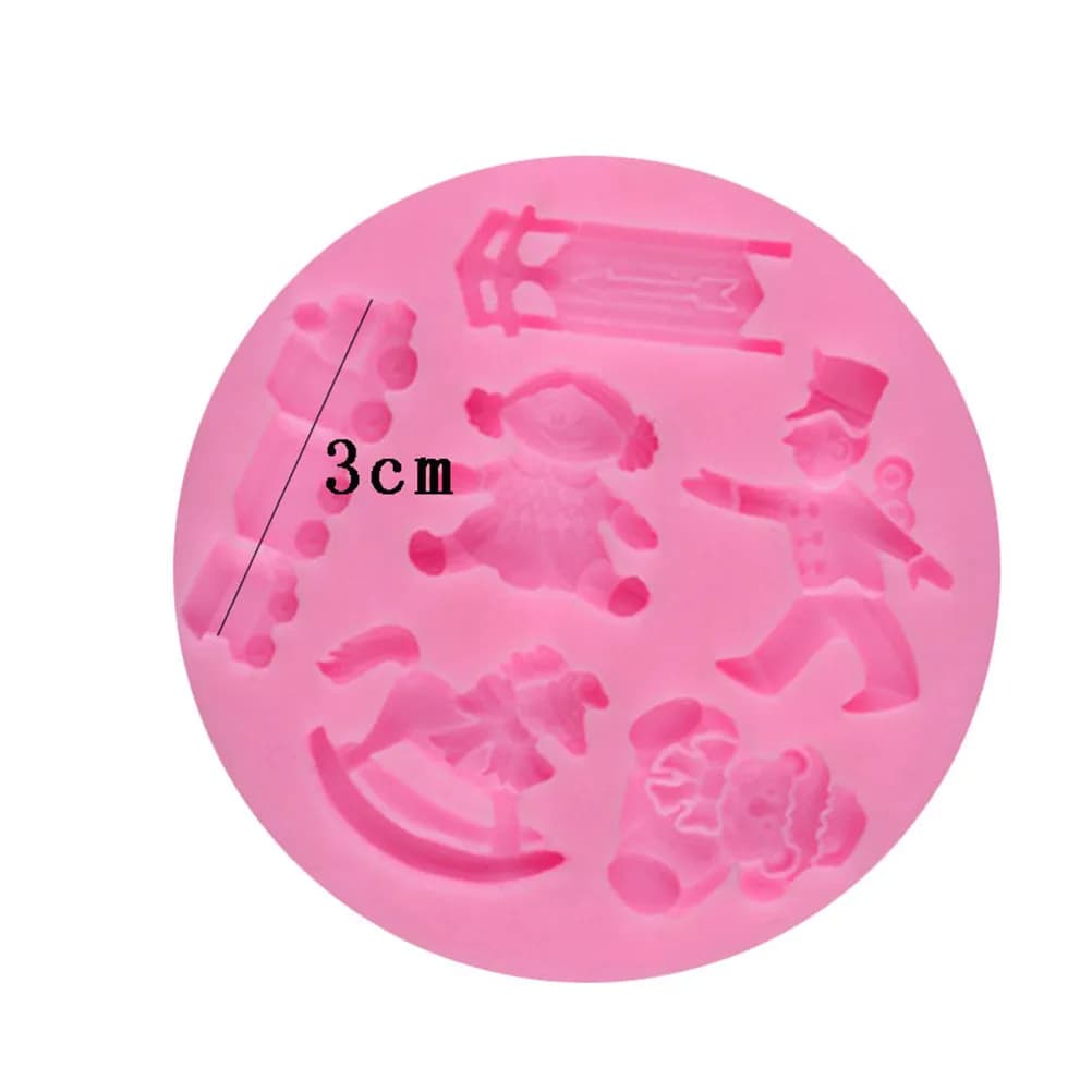 Stampo in Silicone per Torte, Creativo per Fondente, Biscotti, Cioccolato, Caramelle, Cubetti di Ghiaccio, Gelatina, Stampo per Dolci Fai-da-Te per Compleanni