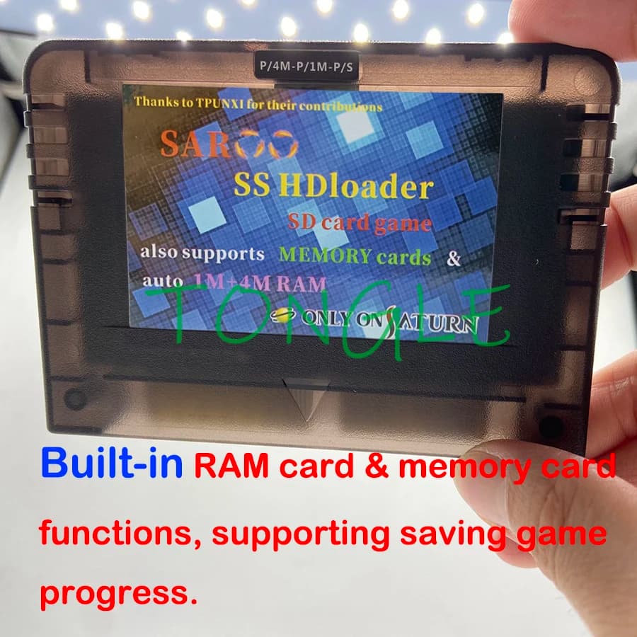 Nuovo V0.7 SAROO SS HDloader Lettore di giochi Cartuccia Lettura rapida Supporto per schede SD TF Carte da menoria Gioca a giochi senza CD per Saturno