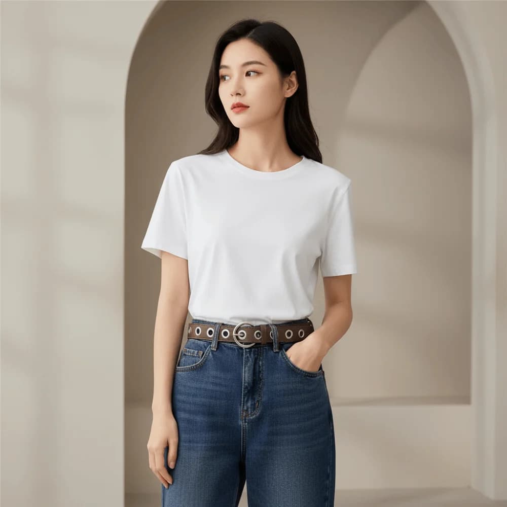 Adjustable Fashion Grommet Belt Textured Durable Punk Rock Waistband Flexible Lightweight Strap Polished Metallic Shine