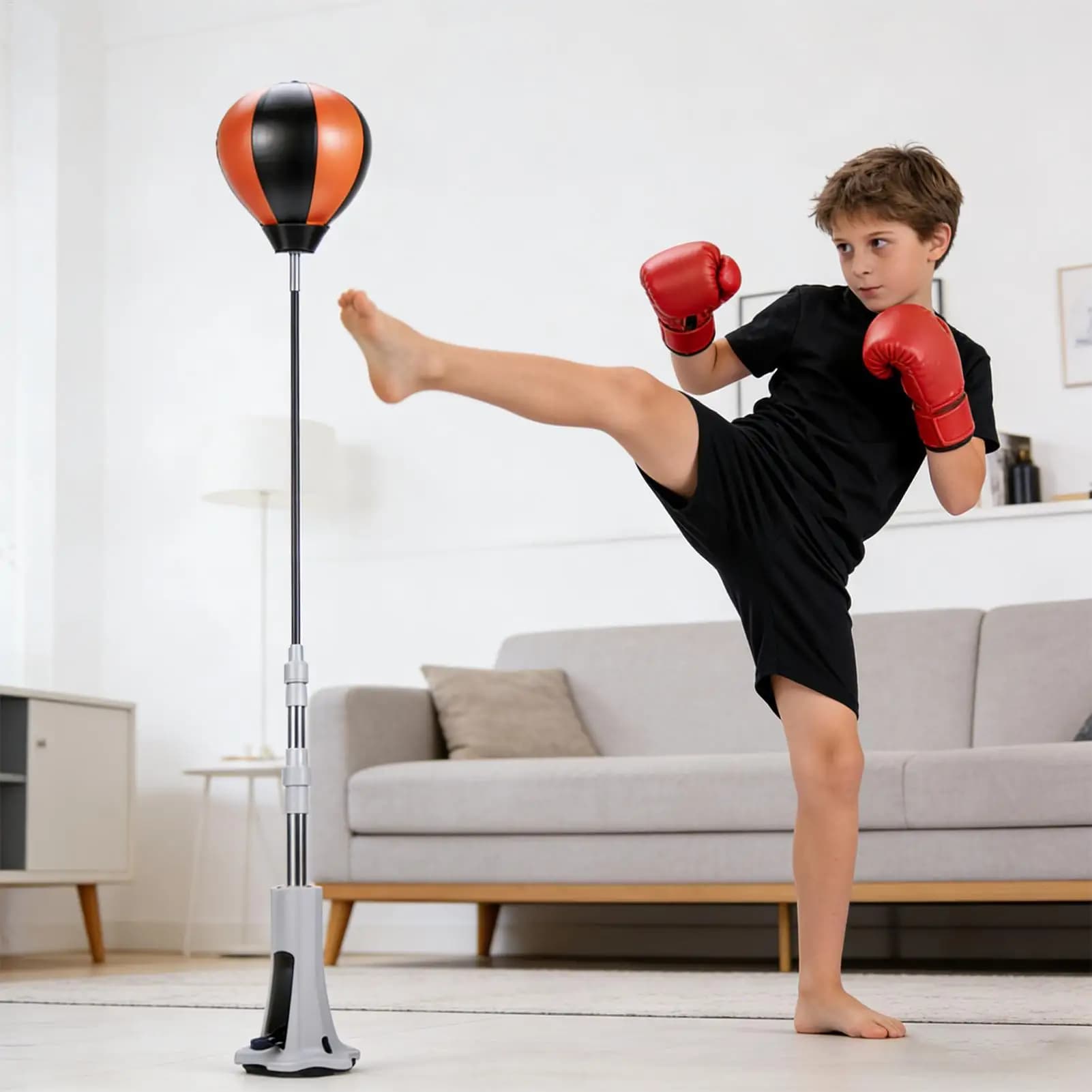 Sacchi da boxe con ventosa per allenamento, strumento antistress, sacco da boxe per casa, palestra, ufficio, fitness, esercizi in giardino