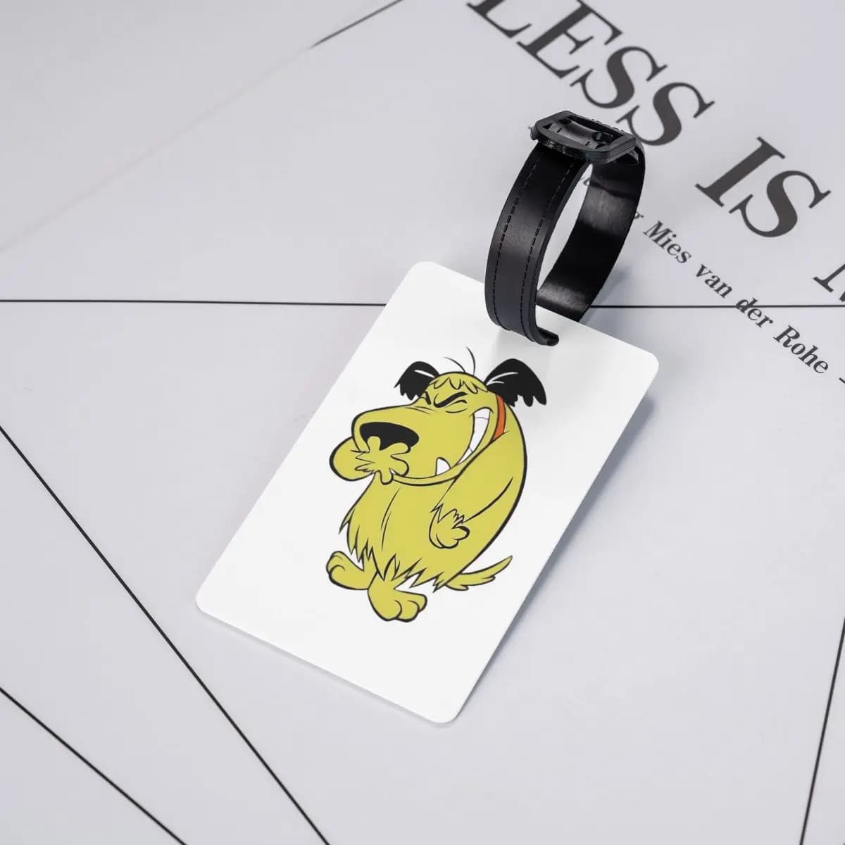 Etichette per Bagagli con Cani Cartoon di Muttleys Laughings Wackys Racess, Accessori per Valigie, Etichette per Bagagli da Viaggio, Porta Etichette con Nome e ID