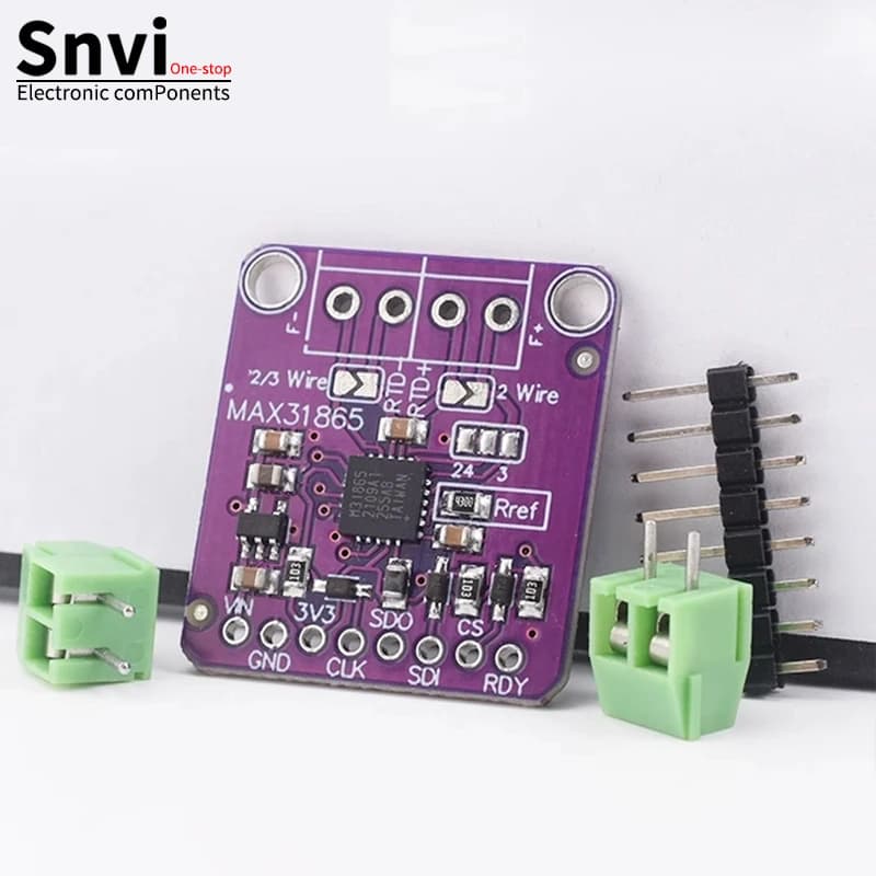 MAX31865 PT100 a PT1000 Scheda convertitore da RTD a digitale Modulo amplificatore sensore termocoppia di temperatura 3.3V/5V per Arduino