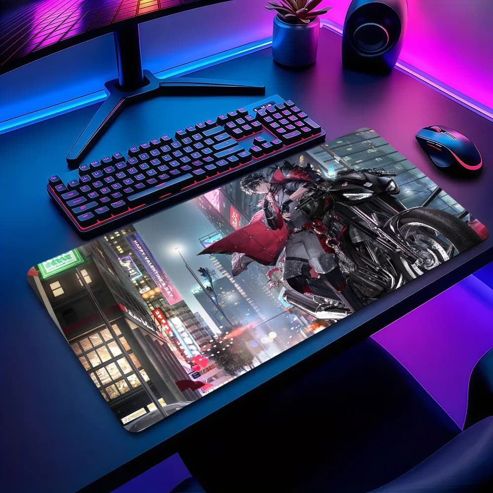 Tappetino per mouse Wriothesley Game G-Genshin Impact, antiscivolo, ispessito, grande, con bordi cuciti, per ufficio, studenti e gaming