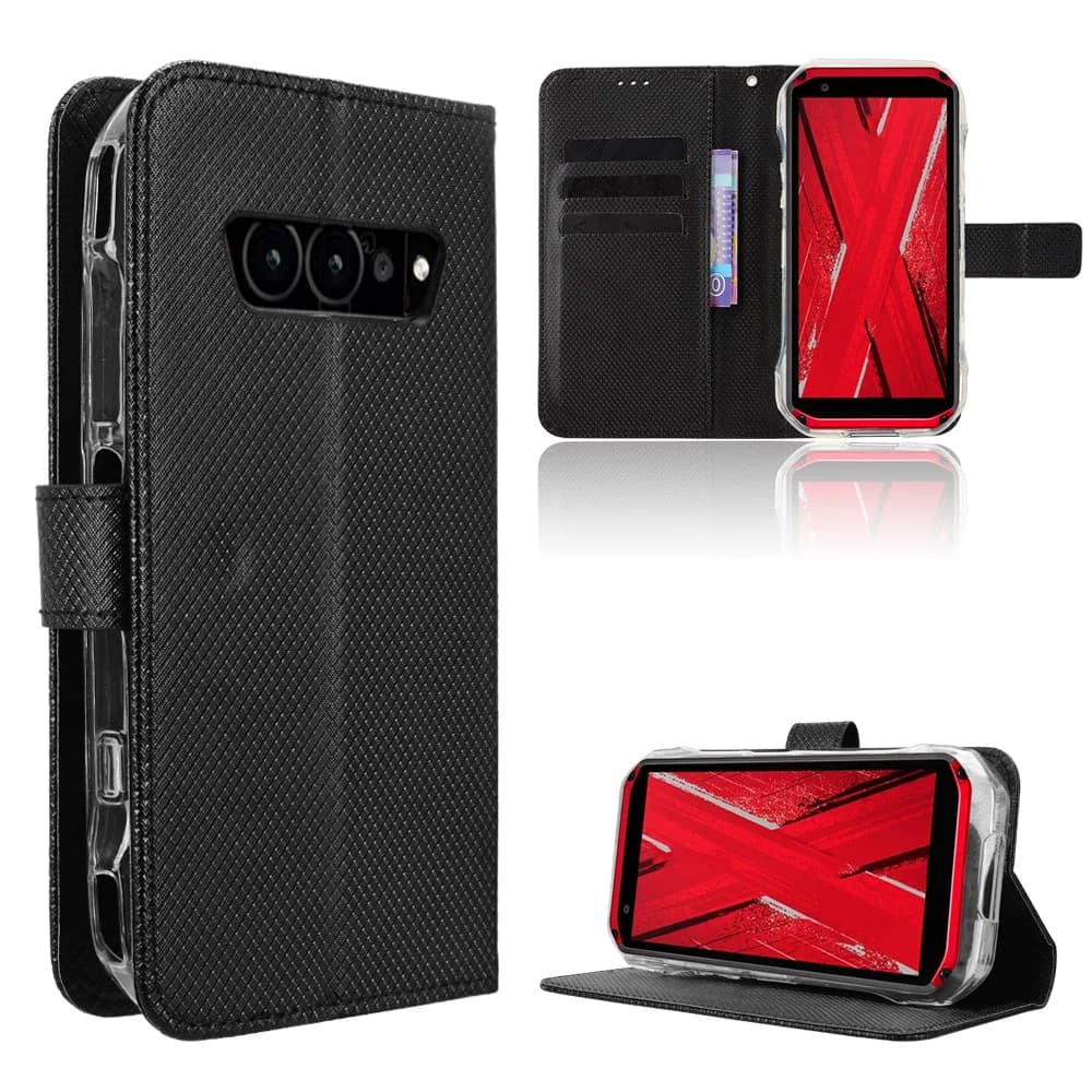 Per Kyocera Torque G07 Custodia a portafoglio in pelle PU con motivo a rombi di lusso per Kyocera Torque G07
