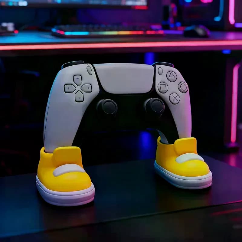 Rack di stoccaggio per controller di gioco a forma di scarpa, rack di stoccaggio per controller di gioco creativo, adatto a vari controller di gioco.
