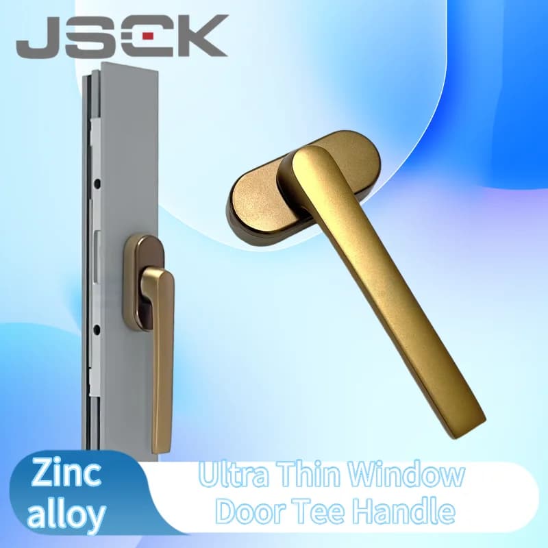 Maniglia a T ultra sottile per porta finestra, maniglia piatta in lega di alluminio per schermo per insetti, maniglia hardware per rete manovella facile da installare