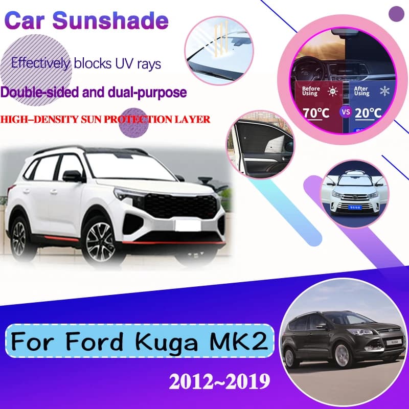 Visiere per parabrezza per auto anti-uv per Ford Kuga MK2 2012 ~ 2019 Escape C520 parasole per finestre complete protezione solare accessori per auto 2018