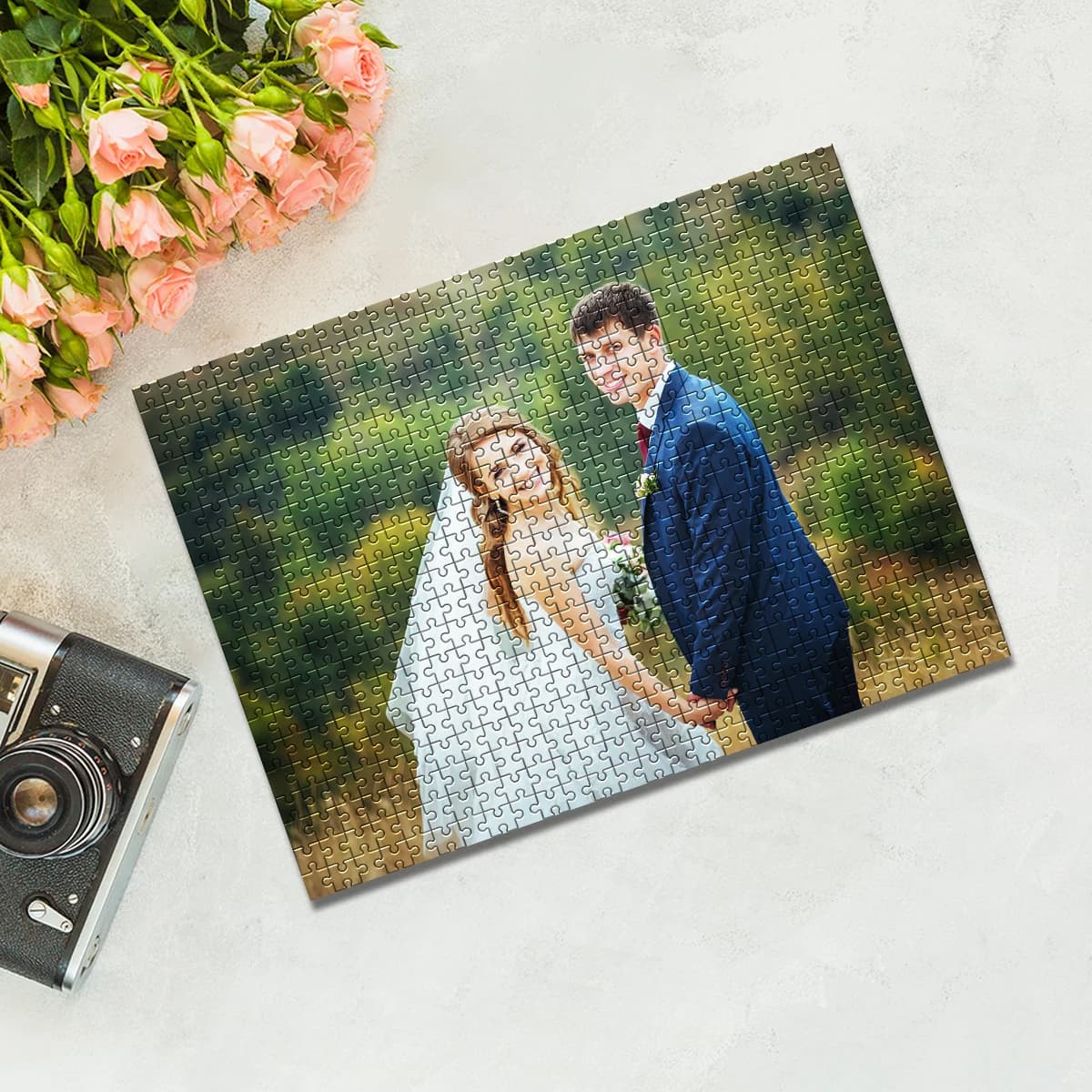 Puzzle personalizzato con foto da 35/300/500/1000 pezzi, foto di viaggio per coppie, gioco interattivo genitore-figlio, gioco di assemblaggio fai-da-te