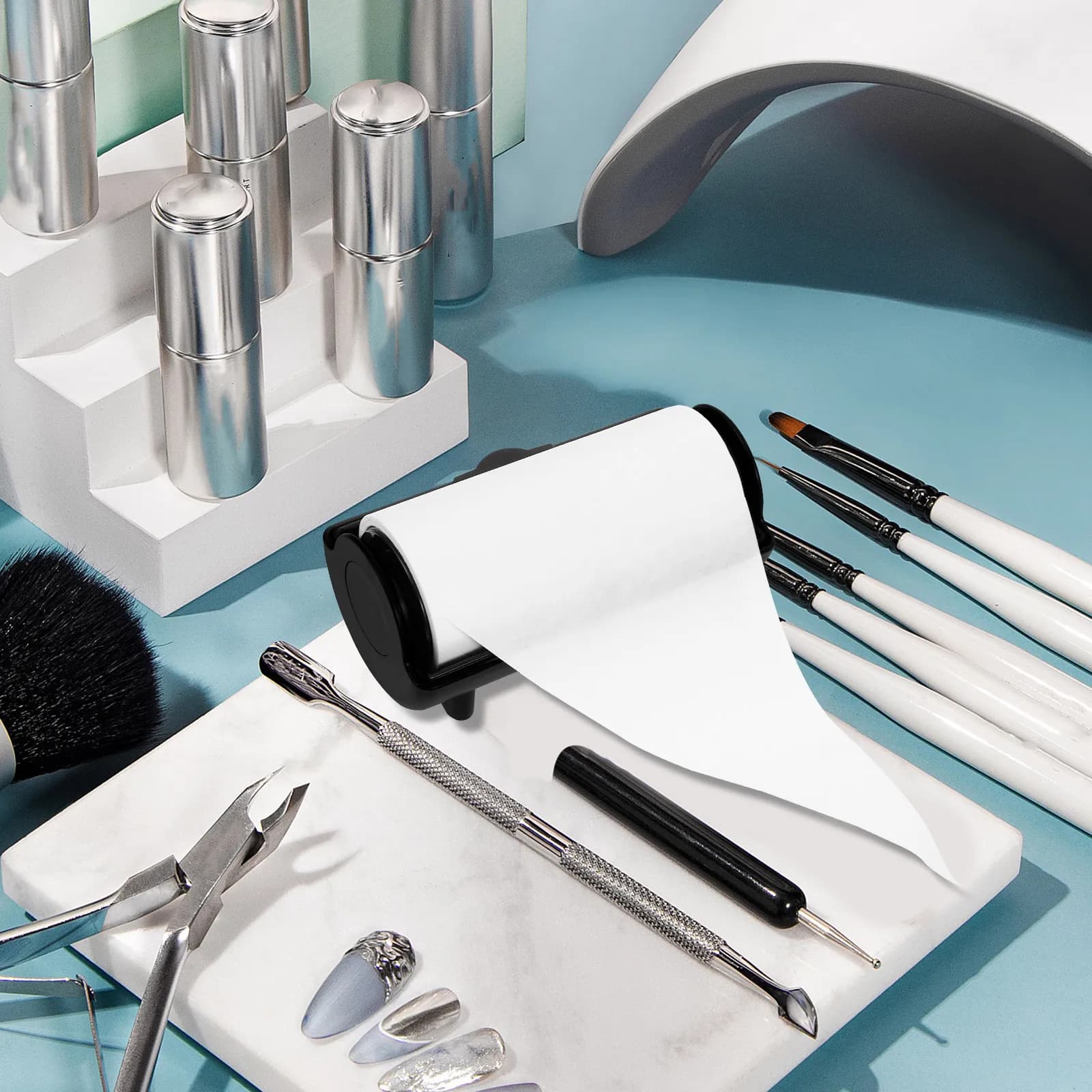 Absorbent Oil Sheet for Nail Molds, Plastic Tool to Remove the Nail Polish, Quick and Efficient Manicure Accessories