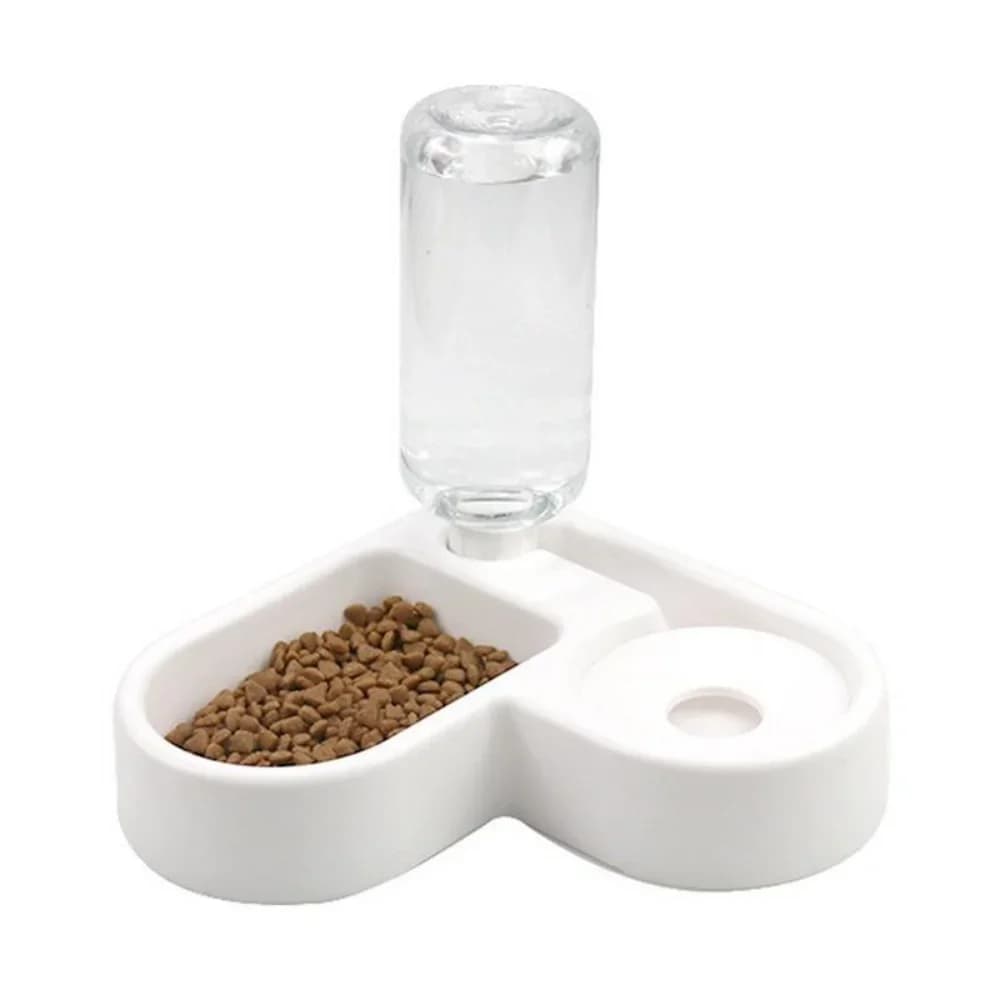 Distributore Automatico di Cibo e Acqua per Animali Domestici 500ml, Ciotola Portatile a Lenta Erogazione per Gatti e Cani, Uso in Soggiorno e Camera da Letto