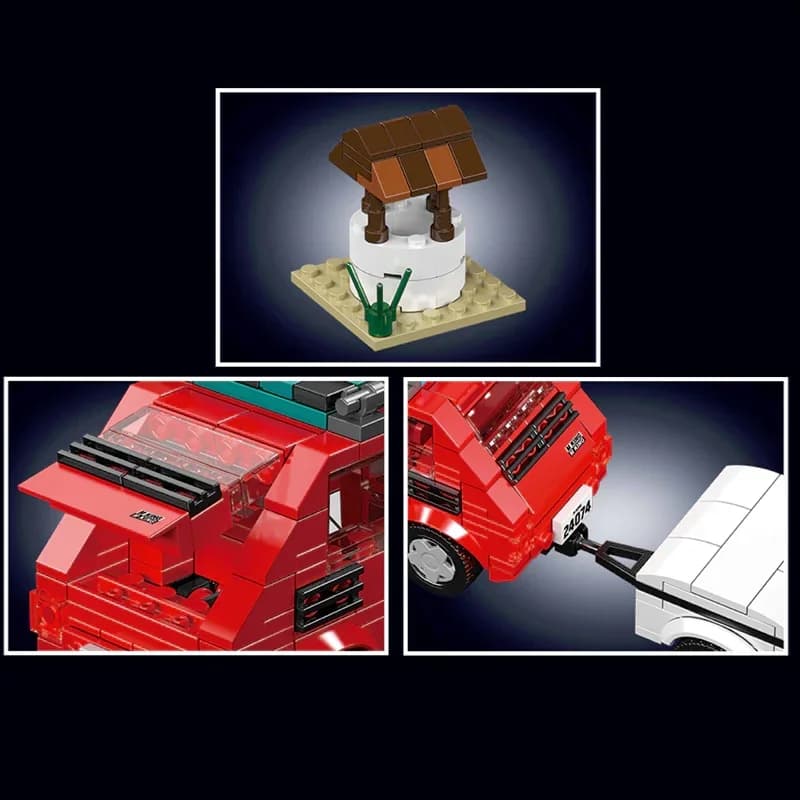 Stampo Re Mini Auto 126P Avventura All'aria Aperta MOC 24074 Modello 393PCS Splicing Montaggio Building Blocks Mattoni Puzzle Giocattoli Per Bambini Regalo
