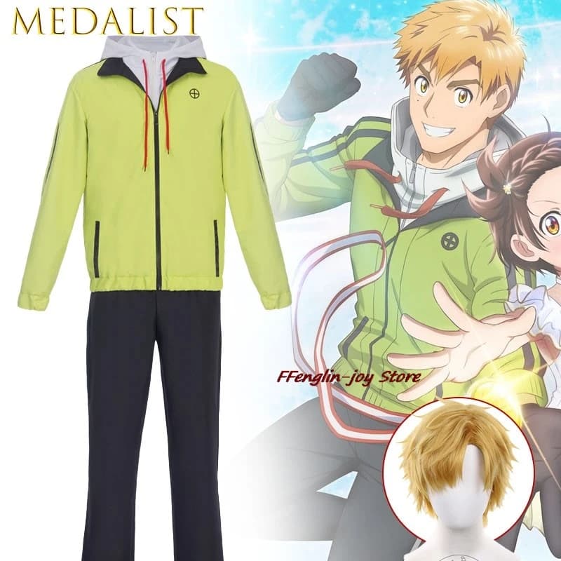 FFenglin-joy Store Costume Cosplay Miyaura Roji Atleta Medaglia d'Oro, Personaggio Anime 2D