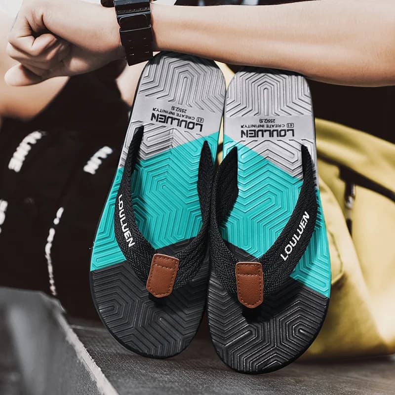 Infradito da Uomo per l'Estate, Antiscivolo, Anti-Odore, Sandali Casual alla Moda per la Spiaggia