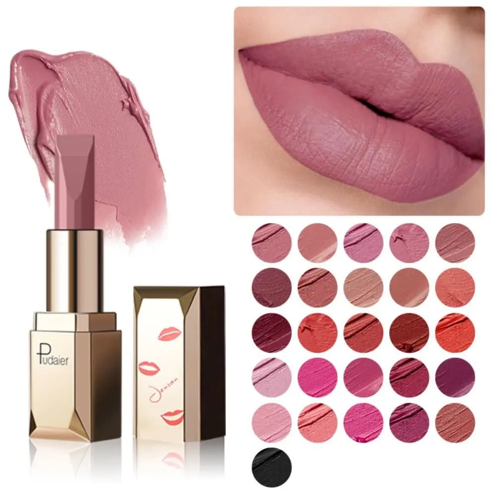 Rossetto Opaco Vellutato Liscio e Leggero, Alta Pigmentazione, Resistente alle Macchie, Lucidalabbra Opaco Impermeabile e Idratante