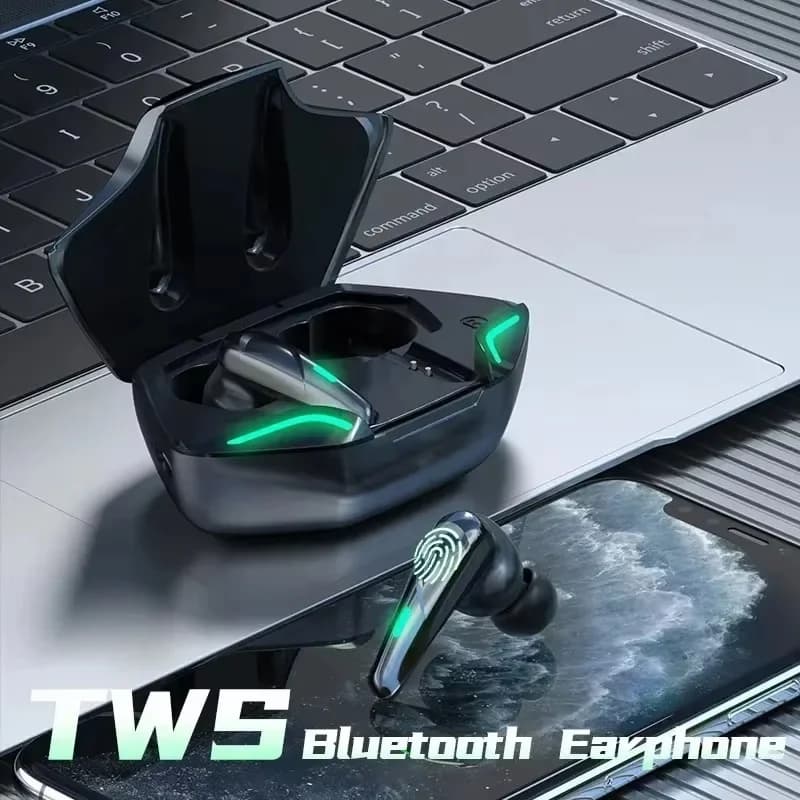Gaming Wireless Bluetooth Headset With Microphone Stereo Bass Clear Voice Call Control For Smartphone Mobile Phone Music Calls