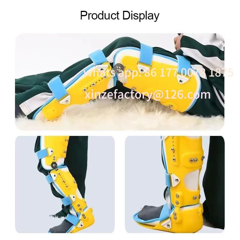Staffa fissa per ortesi per ginocchio regolabile per bambini personalizzabile, stabilizzatore per articolazioni, caviglia, piede, per frattura delle gambe