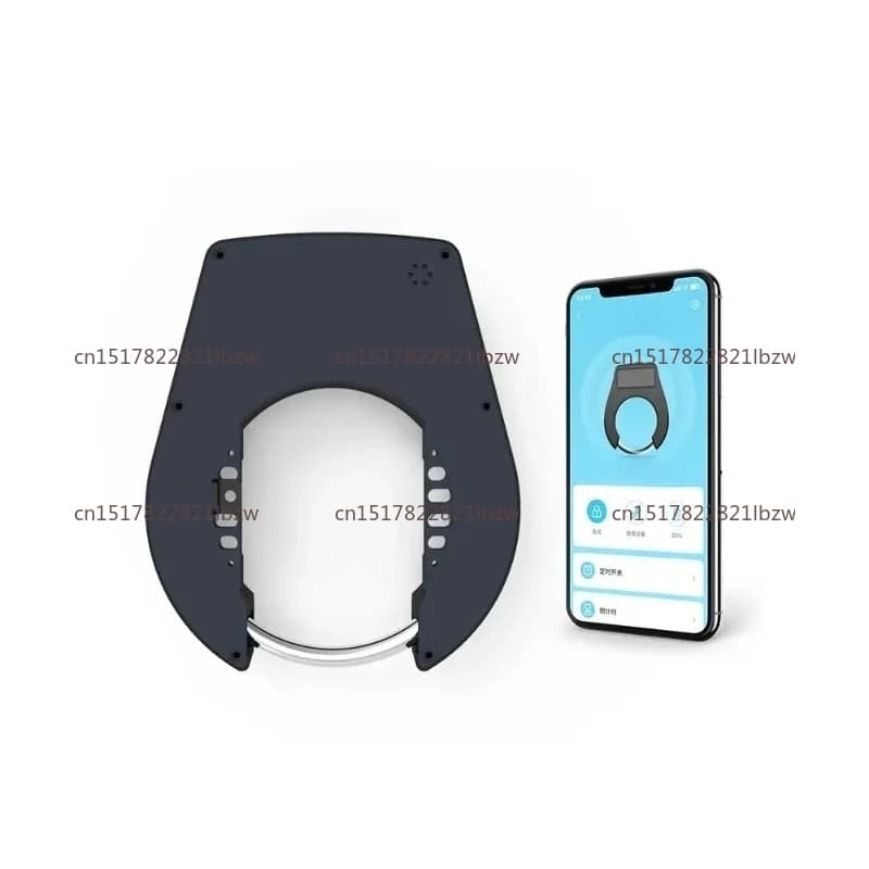 BLE NFC Bike Smart Lock Bicycle Alarm Lock With QR code unlock horseshoe wheel lock