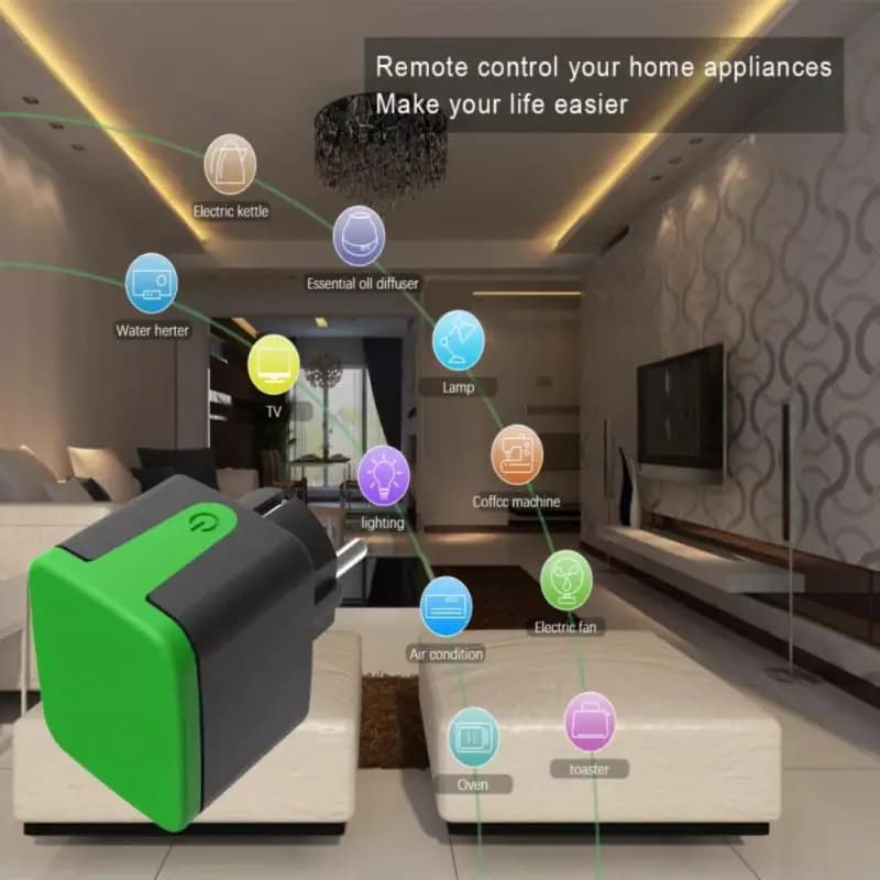 Wifi Tuya Smart External socket IP44 Plug wireless remote control waterproof EU 16A Support connection scene Alexa Home Vocie