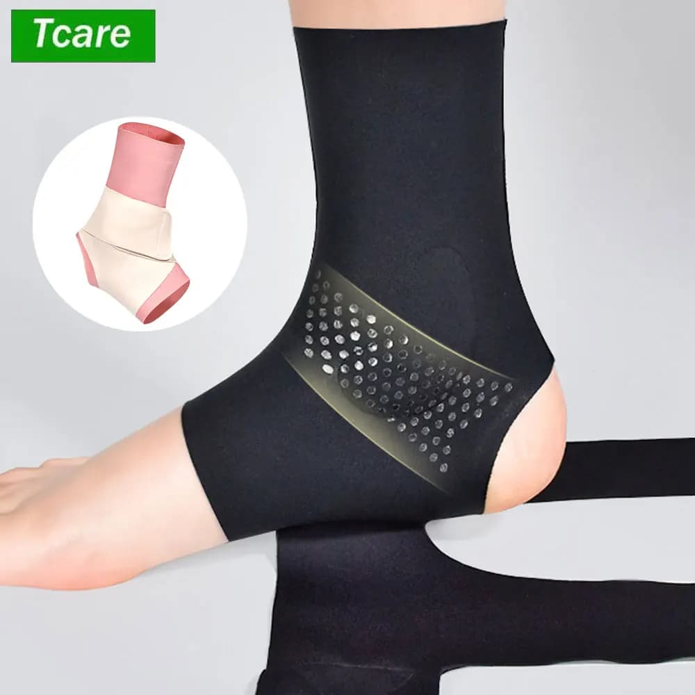 1 Pezzo di Tutore per Caviglia, Supporto Regolabile e Traspirante a Compressione, per Caviglie Distorte, Fascia Stabilizzante per Legamenti