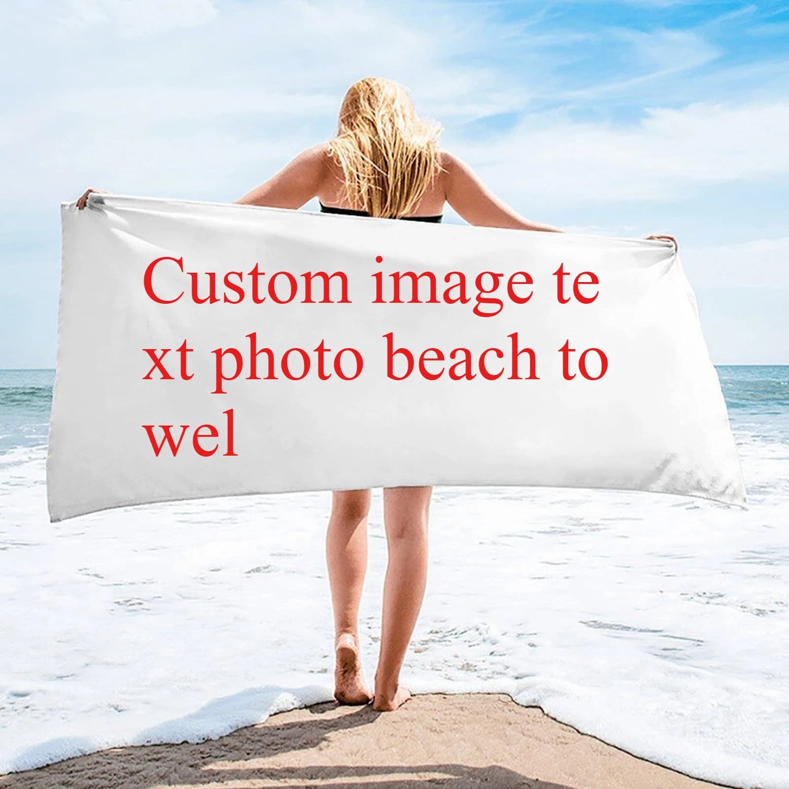Customized Photo Logo Bath Towels Bathroom Sport Bar Towel for Adult Kids Beach Towel Microfiber Shower Quick Dry Swimming Cover