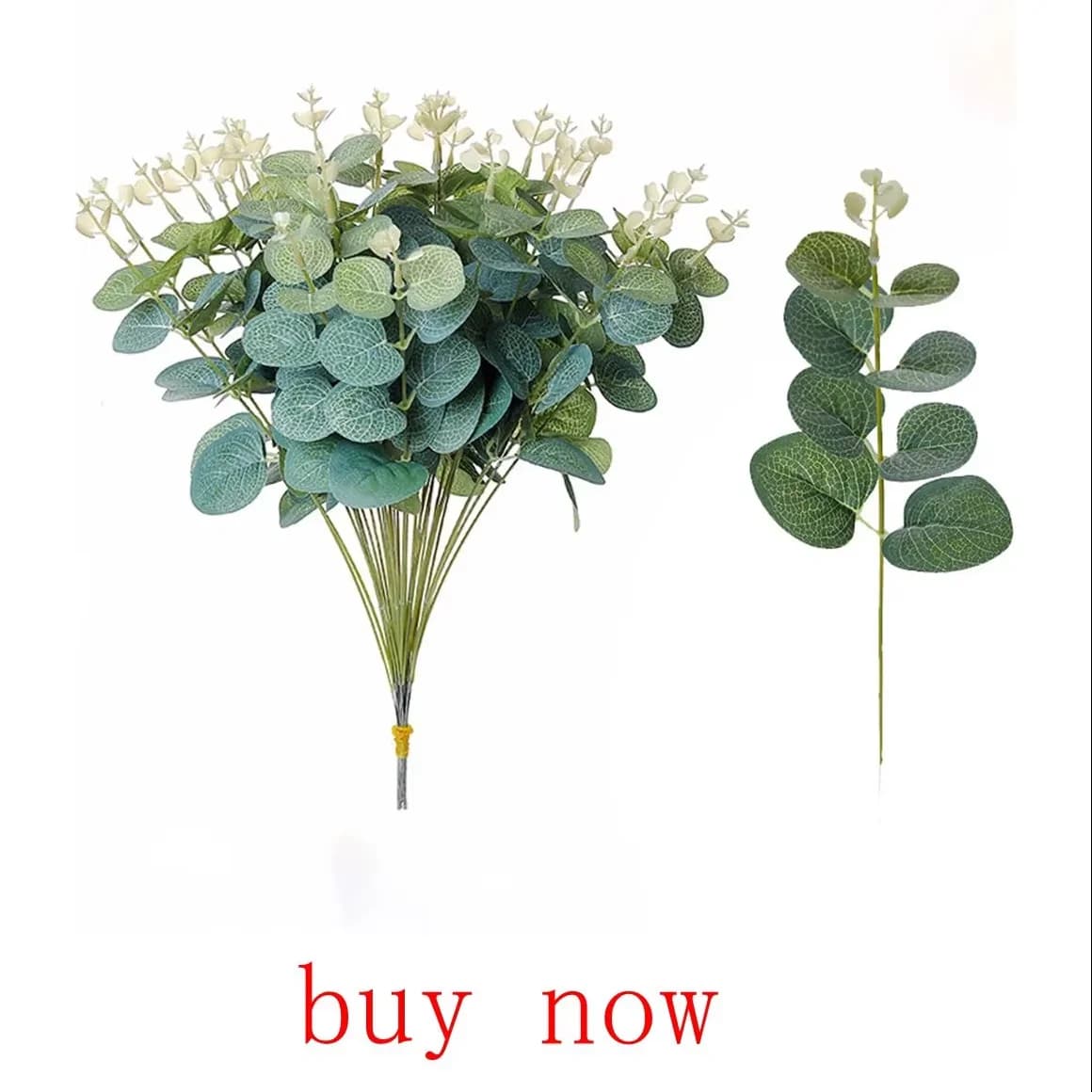 Artificial Plants Silk Eucalyptus Leaf Wedding Bridal Accessories Clearance Home Table Decoration holidays Wreath fake 30/40 Pcs