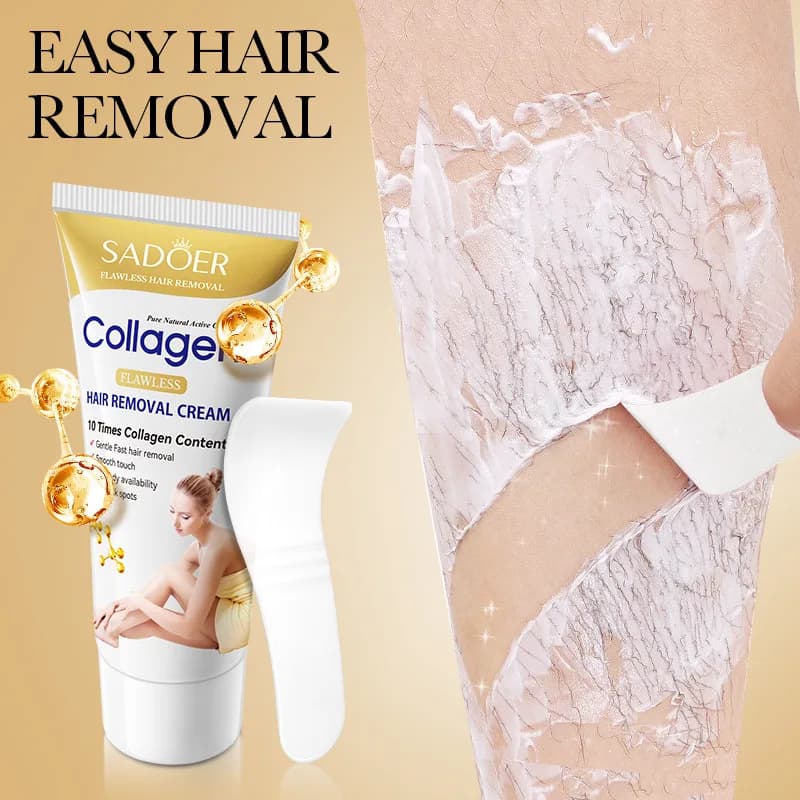 SADOER Collagen Ossein Cream for Non-irritating Hair Removal Quick Hair Removal for the whole body