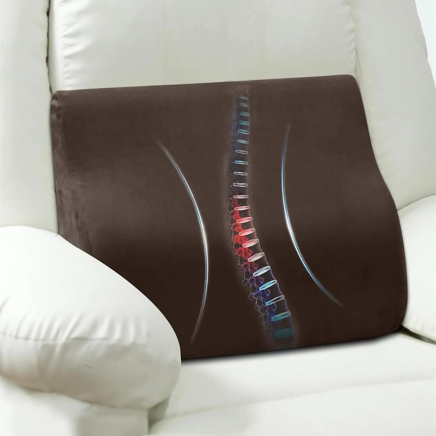 Cuscino Lombare in Memory Foam per Poltrone Reclinabili, Supporto Ergonomico per il Sollievo dal Dolore Lombare