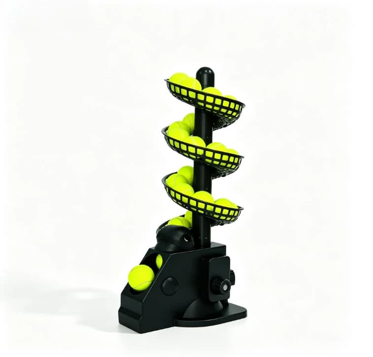 TS‑02 Tennis Ball Launcher Portable Multi‑Ball Serving Machine for Kids Adults Indoor Outdoor Baseball Sport Training Equipment