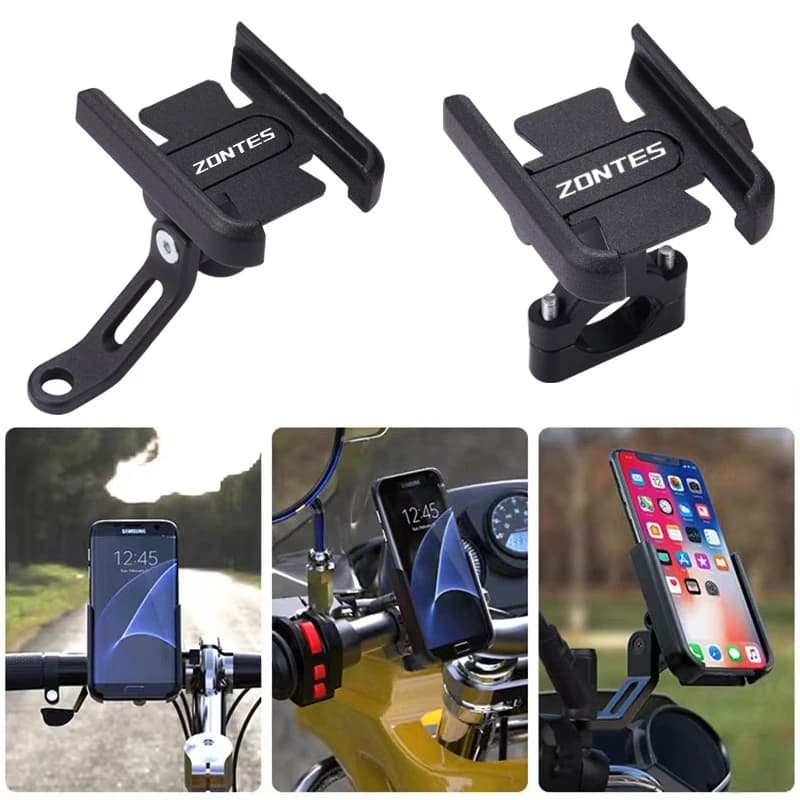 Per Zontes G1 125 ZT125 G1 ZT125U ZT 125 U ZT 310X ZT310R Accessori Moto Manubrio Supporto Del Telefono Mobile GPS Del Basamento Della Staffa