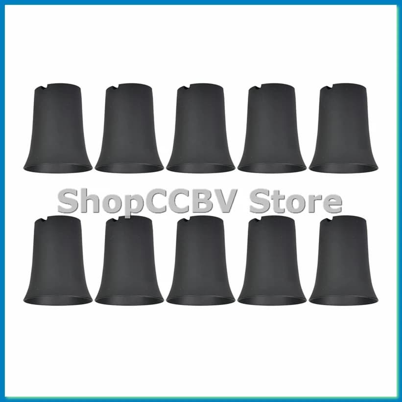 10 pieces Black round flower vases High waist deep vases are perfect for indoor and outdoor plants, seeds, vegetables- A50M