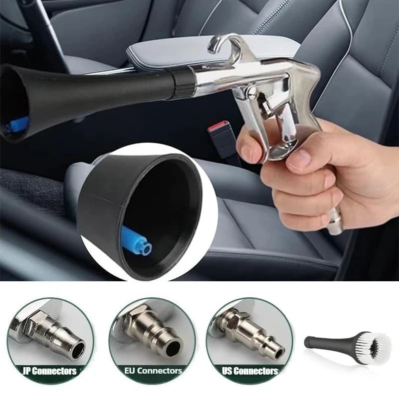 Pistola ad aria ad alta pressione Strumento professionale per lavaggio a secco per autolavaggio Soffiatore efficiente per la pulizia degli interni dell'auto Forza Tornado
