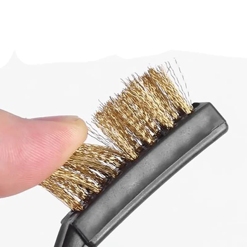 Spazzola metallica da 7 pollici e 9 pollici Acciaio Ottone Nylon Pulizia Lucidatura Rimozione vernice ruggine metallica