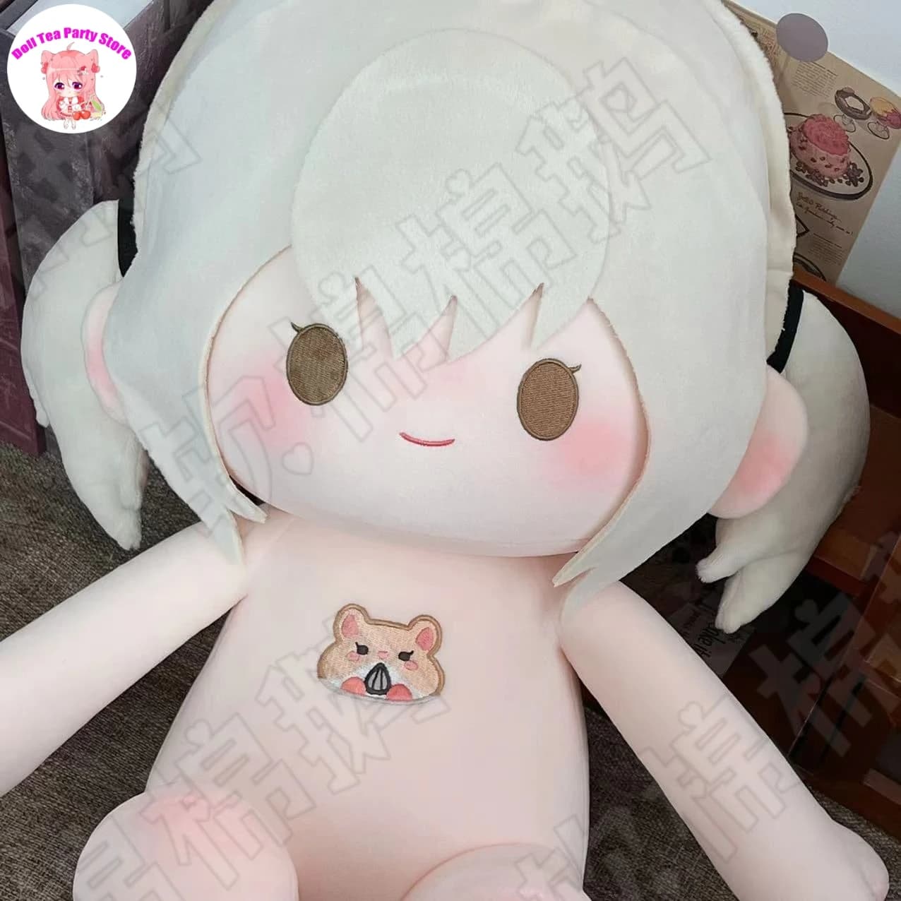 AZUSAWA KOHANE Attributo Postura seduta Corpo bambola di cotone Gioco Anime Dress Up Peluche Peluche Cuscino Giocattoli 40 cm Regalo Cosplay
