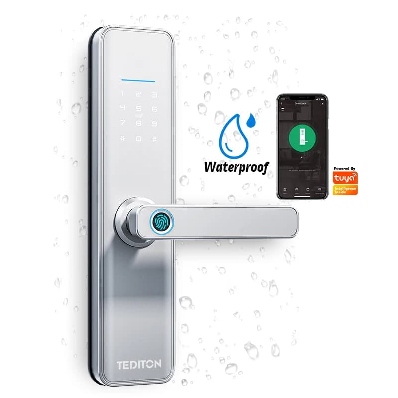 Serratura intelligente per impronte digitali biometriche wireless ad alta sicurezza con Tuya Wifi