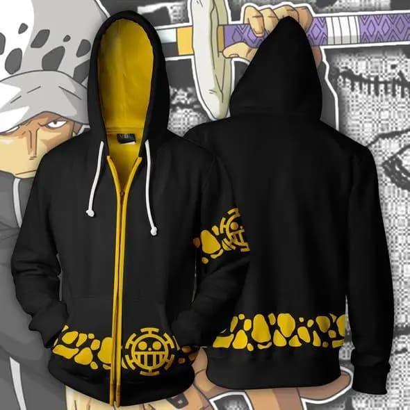 Giacca in felpa con cappuccio stampata in 3D, accessori anime cosplay