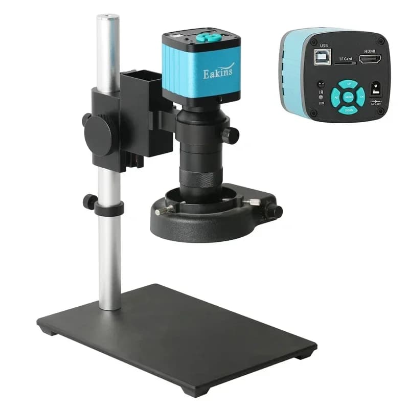 Professional Digital Microscope Camera 48MP 55MP 4K 1080P HDMI USB with C-Mount 100X lens for Watches Repair