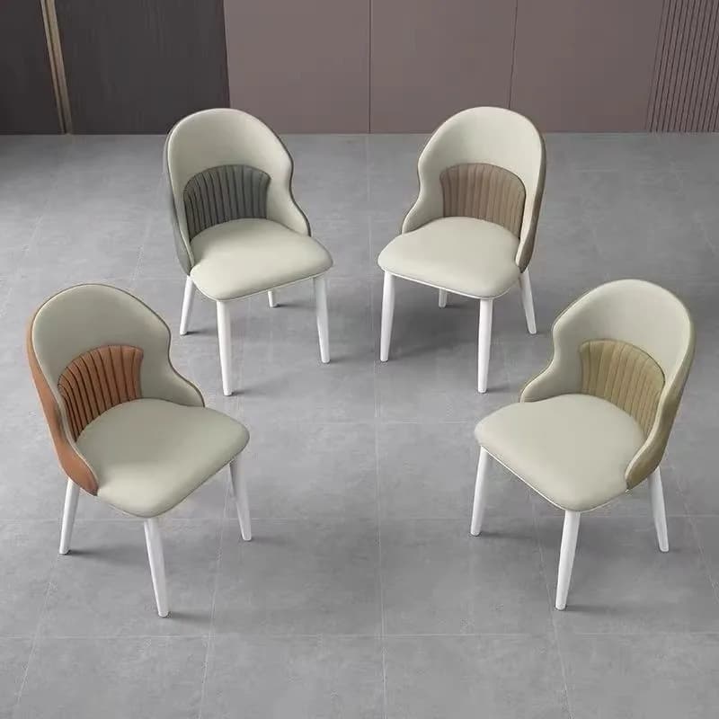 Sedie Moderne di Lusso per Ristoranti con Sedute in Pelle PU e Gambe in Metallo, Design Durevole per Hotel e Sale da Pranzo