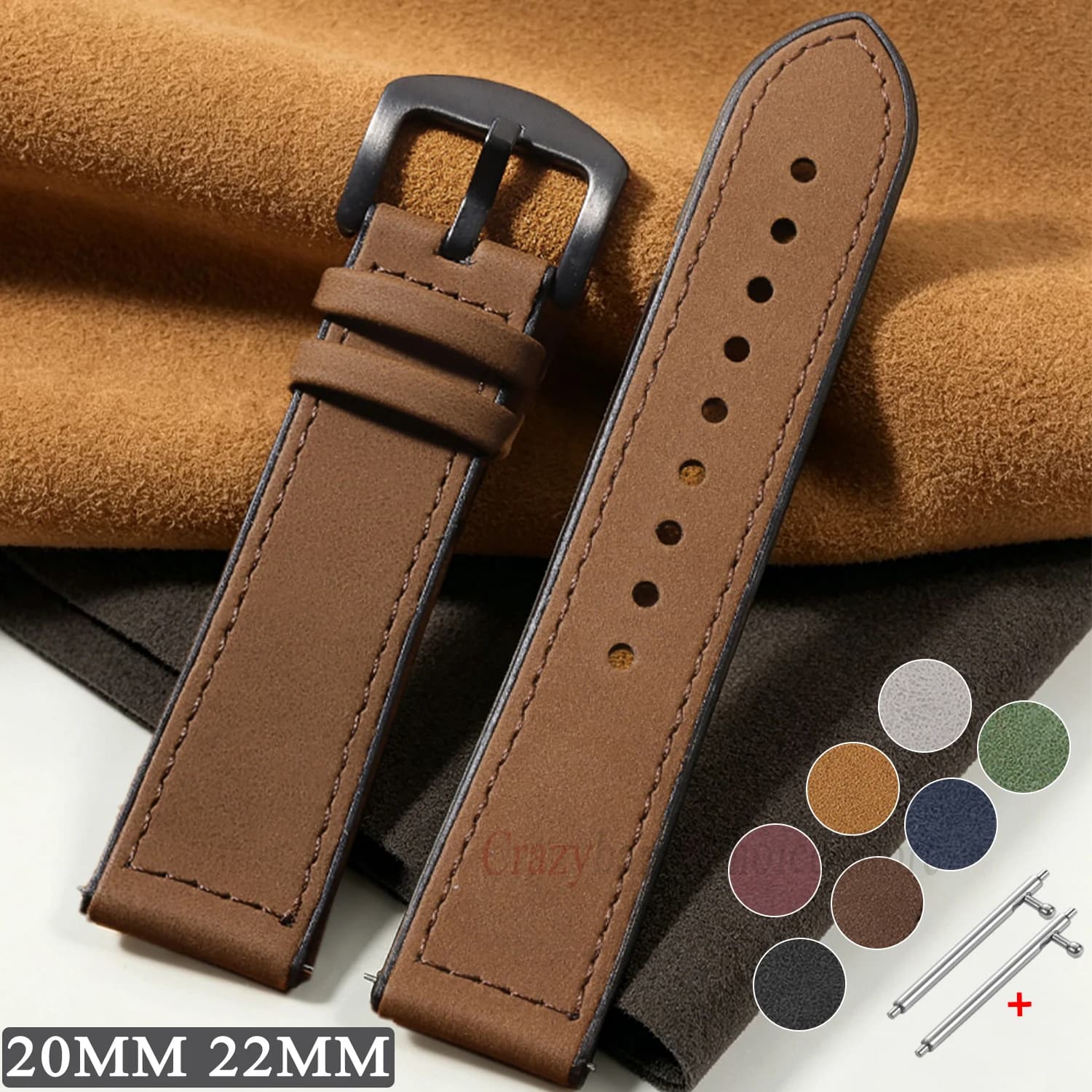 Nuovi Cinturini in Pelle e Silicone per Orologi Sportivi, Compatibili con Tissot, Casio, Certina, 20mm 22mm, Universali per Uomo e Donna, Cinturino Sostitutivo Morbido