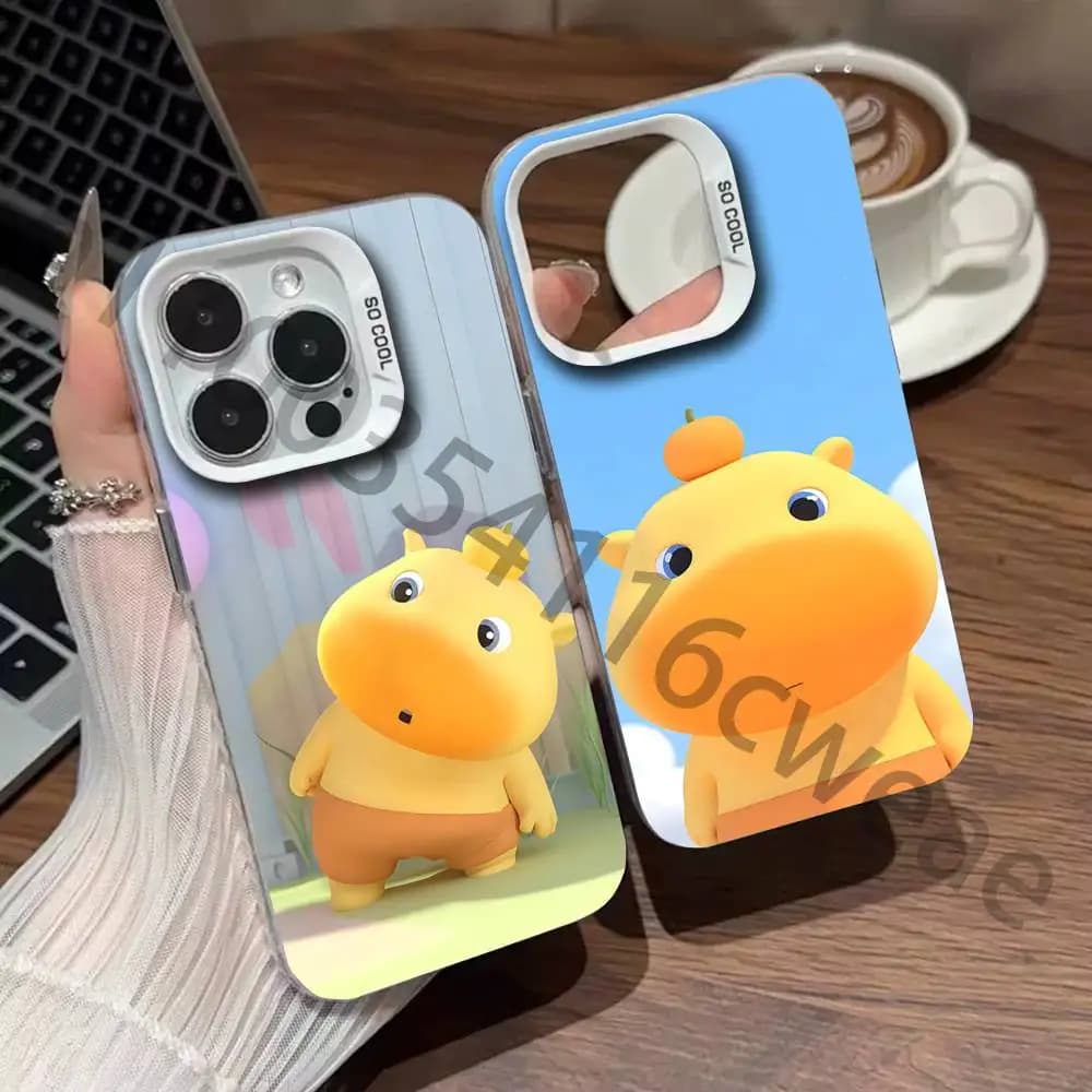 C-capylulu Matte Bumper Cover For iPhone 17 16 11 12 13 14 15 Pro ProMax Plus Mini Case