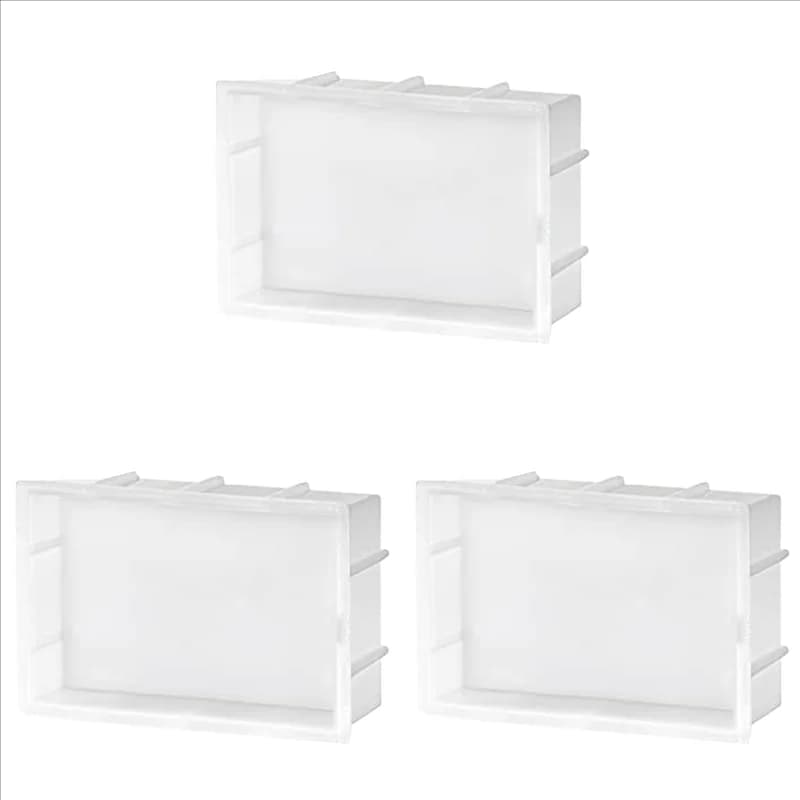 CYL-3X Grandi stampi in resina, stampi rettangolari in silicone per colata di resina, stampi in resina epossidica per la conservazione dei fiori, artigianato in resina