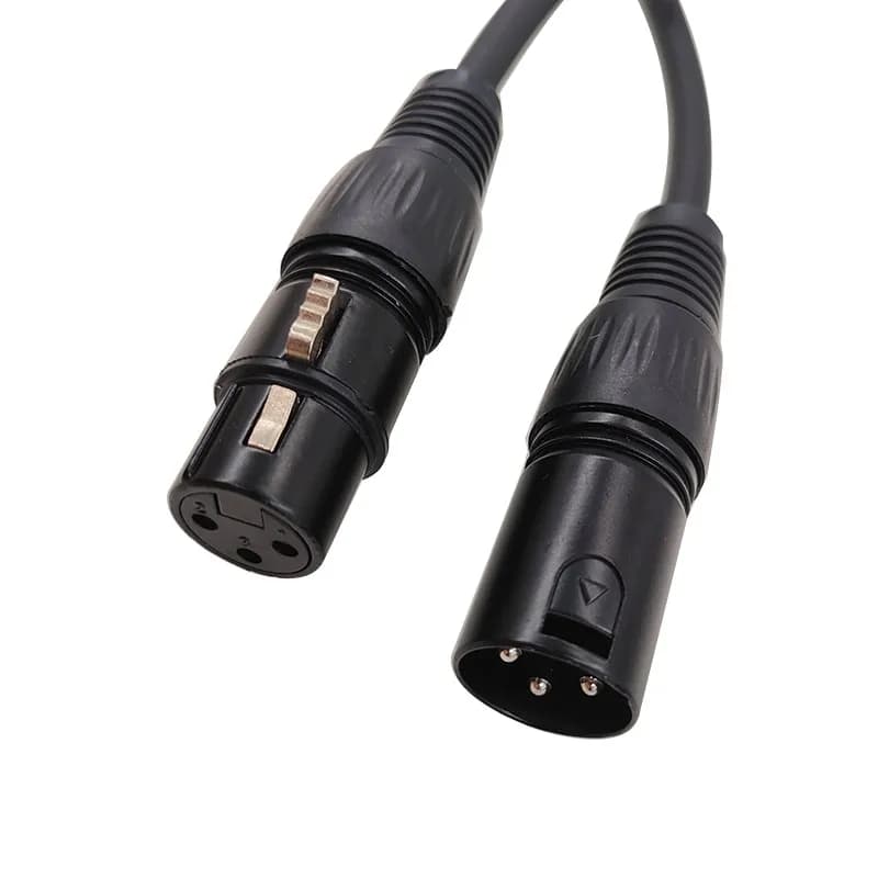 Cavo XLR DMX512 da 0.5M maschio a femmina M/F OFC cavo Audio schermato per Mixer microfono