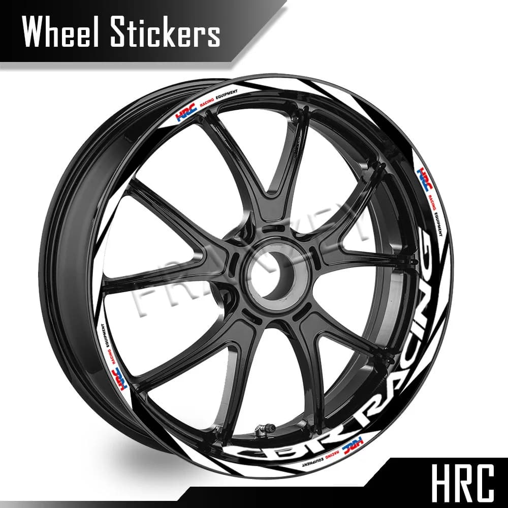 Per Honda HRC CBR650R cbr 600 rr CBR 600 F4 f4i CBR1000RR 250r adesivo per ruote riflettenti strisce per cerchioni accessori per decalcomanie per mozzo a nastro