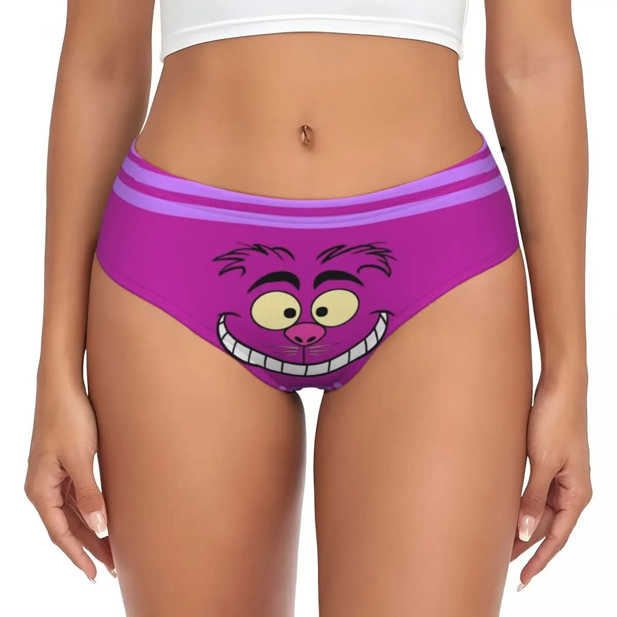 Alice in Wonderland with Cheshire Cat, Elastic and Comfortable Women's Slips