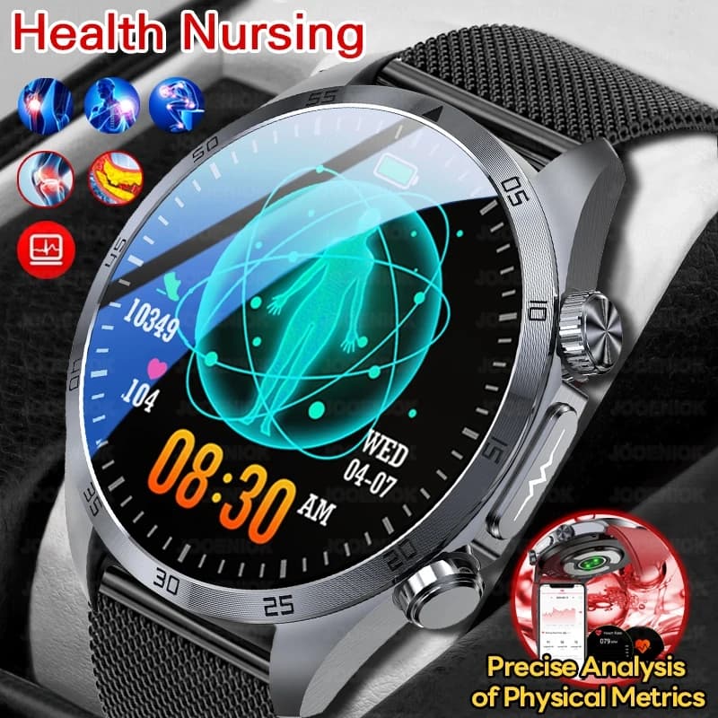 2026 New Sleep Aid+Therapeutic Smart Watch Men ECG+PPG Blood Lipid Uric Acid nternal Organs Bluetooth Call Smartwatch Man Women