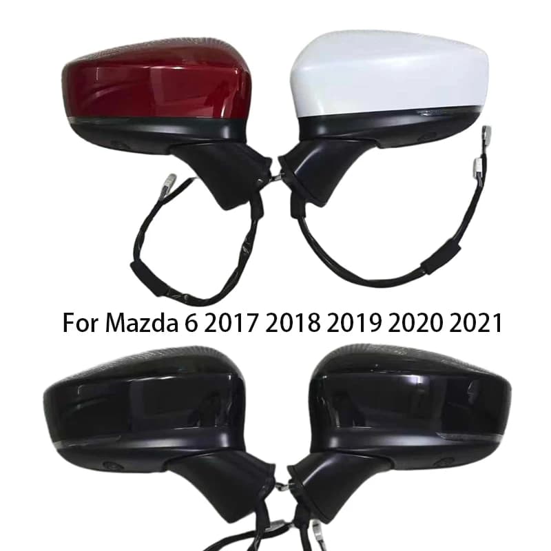 13 Pin For Mazda 6 2017 - 2021 Car left and right side doors Fold Blind spot and camera function rearview mirror assembly