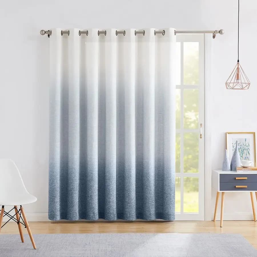 100% Extra Larga Door Tent with Smooth Print on Rayon Mixed Filtrant Fabric for Sliding Doors and Patio with 14